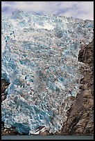 Northwestern tidewater glacier icefall, Northwestern Fjord. Kenai Fjords National Park, Alaska, USA. (color)