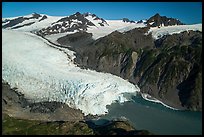 Aerial View of Holgate Glacier. Kenai Fjords National Park ( color)