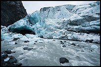 Wall of ice above glacial stream, Exit Glacier, 2016. Kenai Fjords National Park ( color)