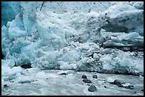 Stream and ice wall, Exit Glacier. Kenai Fjords National Park ( color)