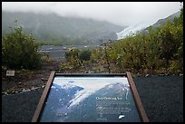 Overflowing Ice interpretive sign. Kenai Fjords National Park ( color)