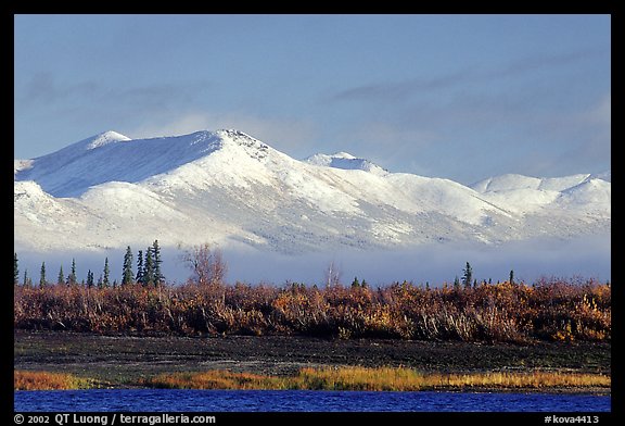 Baird mountains with a fresh dusting of snow, morning. Kobuk Valley National Park, Alaska, USA.