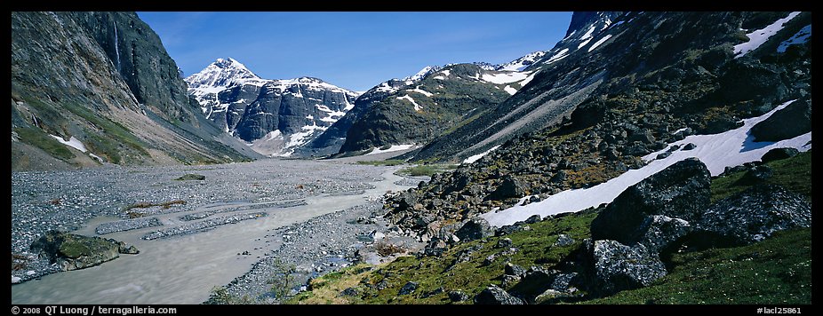 Wild river valley. Lake Clark National Park (color)