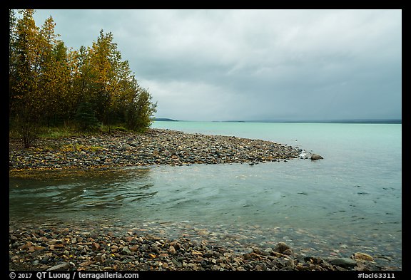 Stream flowing into Lake Clark, Port Alsworth,. Lake Clark National Park, Alaska, USA.