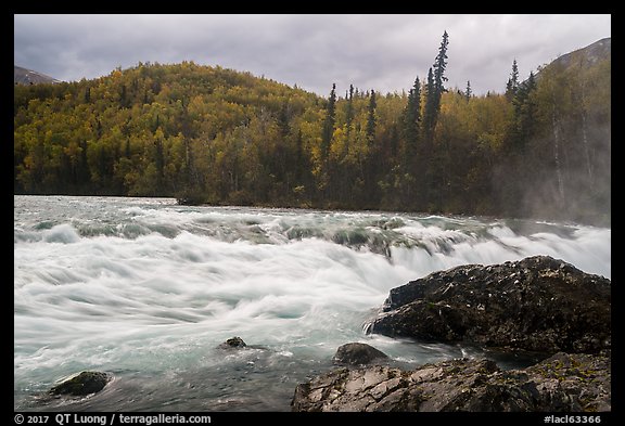 Tanalian River in autumn. Lake Clark National Park, Alaska, USA.