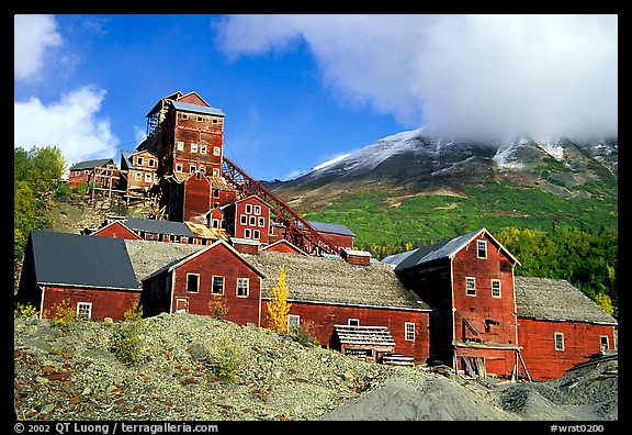 Kennicott historic copper mine. Wrangell-St Elias National Park