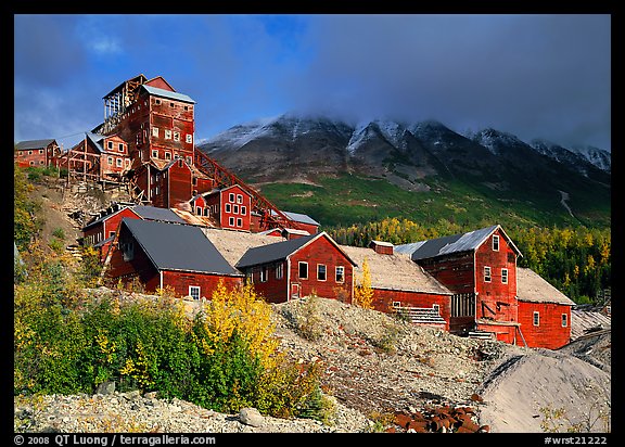 Kennecott abandonned mining buildings. Wrangell-St Elias National Park, Alaska, USA.