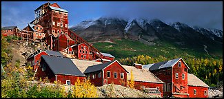 Historic Copper mill, Kennicott. Wrangell-St Elias National Park, Alaska, USA.