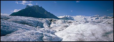 Glacier and peak. Wrangell-St Elias National Park (Panoramic color)