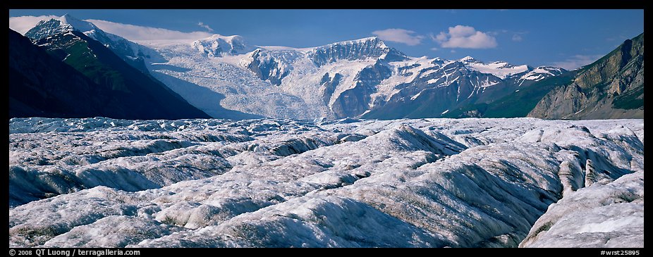 Mountain glacier scenery. Wrangell-St Elias National Park (color)
