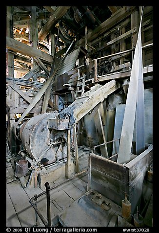 Grinder inside the Kennecott mill plant. Wrangell-St Elias National Park (color)