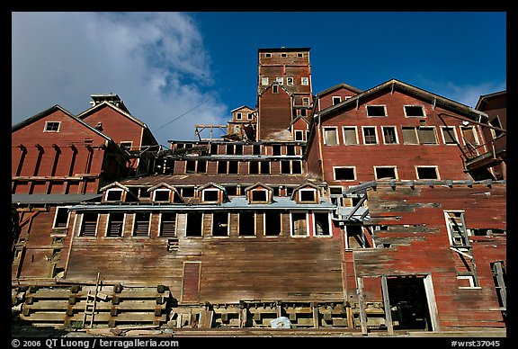 Kennecott concentration and smelting plant. Wrangell-St Elias National Park (color)