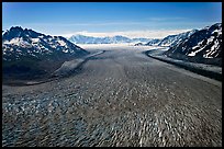 Aerial view of Tana Glacier. Wrangell-St Elias National Park ( color)