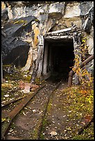 Entrance to Rambler mine. Wrangell-St Elias National Park ( color)