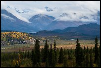 Snowy mountains above Nabesna River Valley. Wrangell-St Elias National Park ( color)