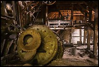 Ball mill inside Nabesna Mine. Wrangell-St Elias National Park ( color)