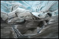Sculptured ice, Root Glacier. Wrangell-St Elias National Park ( color)