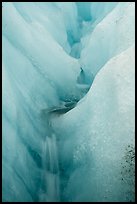 Moulin, Root Glacier. Wrangell-St Elias National Park ( color)