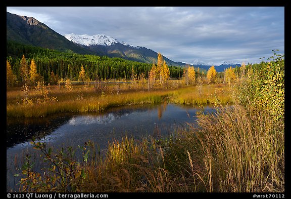 Ruth Lake. Wrangell-St Elias National Park, Alaska, USA.