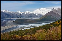 Root and Kennicott Glaciers, Mt Blackburn. Wrangell-St Elias National Park ( color)