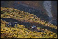 Mining structures, Bonanza Creek drainage. Wrangell-St Elias National Park ( color)