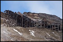 Bonanza Mine from below. Wrangell-St Elias National Park ( color)