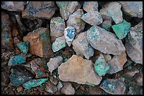 Close-up of rocks with copper minerals. Wrangell-St Elias National Park ( color)