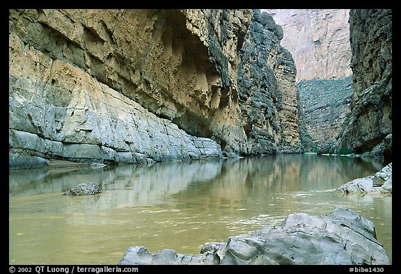 Rio Grande in Santa Elena Canyon. Big Bend National Park