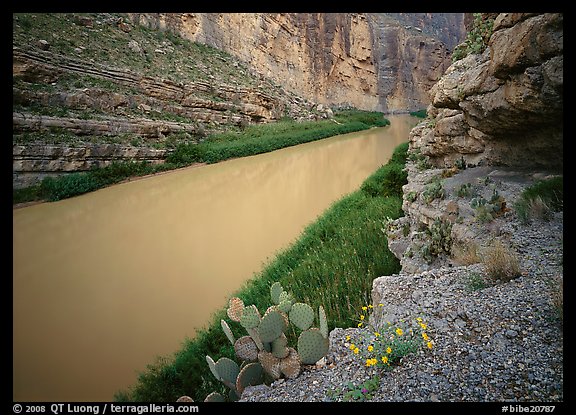 Rio Grande in Santa Elena Canyon. Big Bend National Park (color)