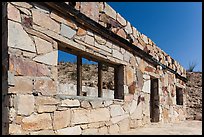 Ruins of historic bathhouse. Big Bend National Park, Texas, USA. (color)