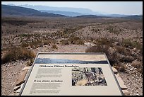 Interpretive sign, Sierra Del Carmen. Big Bend National Park ( color)