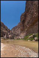 Rio Grande River, Boquillas Canyon. Big Bend National Park ( color)