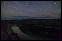 Rio Grande River at night. Big Bend National Park ( color)
