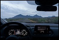 Windshield view, Chisos Mountains near Panther Junction. Big Bend National Park ( color)