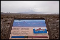 Sunken Block interpretive sign. Big Bend National Park ( color)