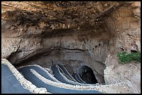 Natural entrance walkway. Carlsbad Caverns National Park ( color)