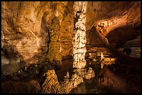 Devils Spring underground pool. Carlsbad Caverns National Park ( color)
