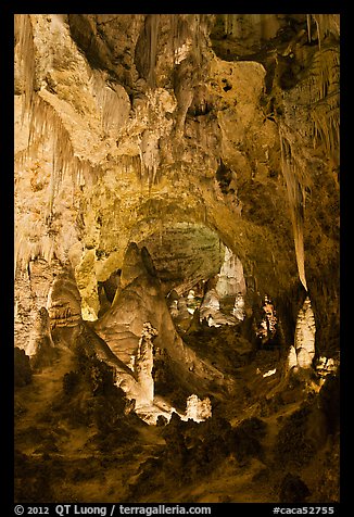 Massive speleotherms. Carlsbad Caverns National Park (color)