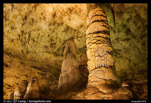 Giant Dome column in Hall of Giants. Carlsbad Caverns National Park, New Mexico, USA.