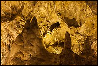 Big limestone pillars. Carlsbad Caverns National Park, New Mexico, USA. (color)