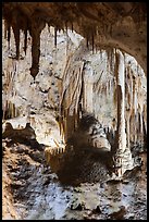 Calcite speleotherms and soda straws, Painted Grotto. Carlsbad Caverns National Park ( color)