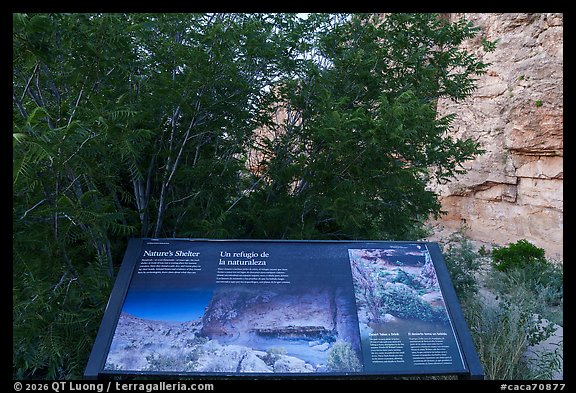 Nature Shelter interpretive sign. Carlsbad Caverns National Park (color)