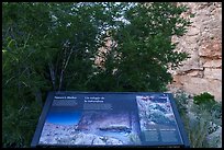 Nature Shelter interpretive sign. Carlsbad Caverns National Park ( color)