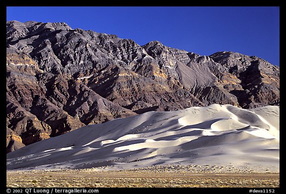 Eureka Dunes and Last Chance range, late afternoon. Death Valley National Park (color)