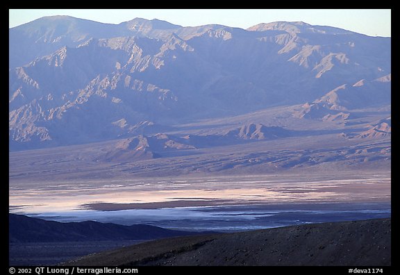 Valley and mountains. Death Valley National Park (color)