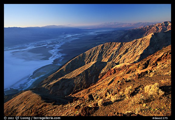 Dante's view, sunset. Death Valley National Park (color)