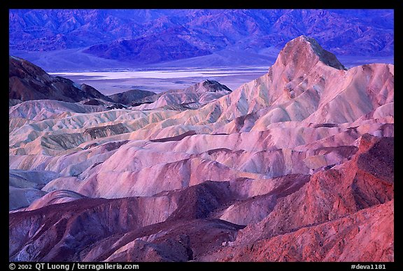 Zabriskie point, dawn. Death Valley National Park, California, USA.