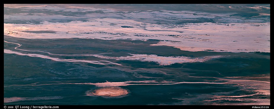 Salt flat seen from above. Death Valley National Park (color)
