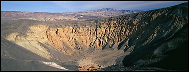 Volcanic Ubehebe crater. Death Valley National Park (Panoramic color)