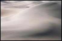 Sensuous forms in the sand, Mesquite Dunes, morning. Death Valley National Park, California, USA. (color)
